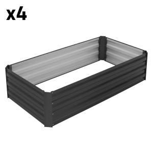 Juego de 4x arriate de altura para plantas cama elevada 120…