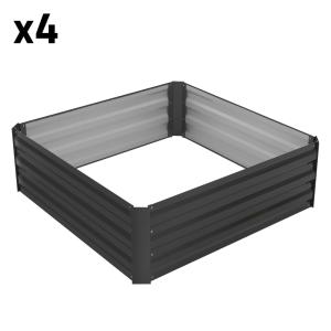 Juego de 4x arriate de altura para plantas cama elevada 90x…
