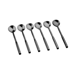 Juego de 6 cucharillas abel - negro