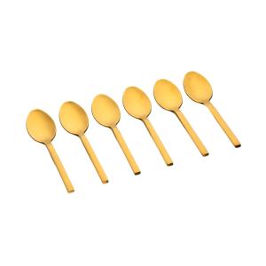 Juego de 6 cucharillas emund - oro
