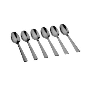 Juego de 6 cucharillas finn - negro