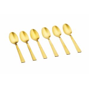 Juego de 6 cucharillas finn - oro