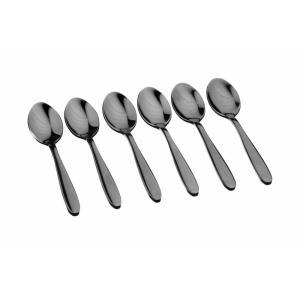 Juego de 6 cucharillas kaja - negro