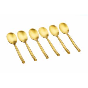 Juego de 6 cucharillas knut - oro