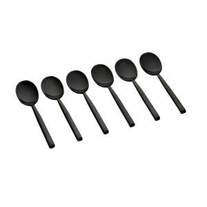 Juego de 6 cucharillas nils - negro