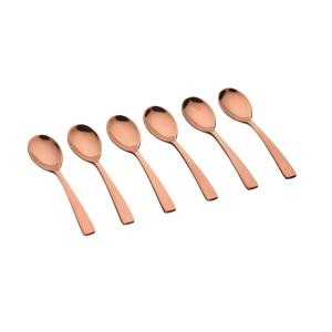 Juego de 6 cucharillas oglu - cobre