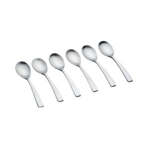Juego de 6 cucharillas oglu - silver