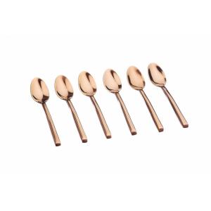 Juego de 6 cucharillas olaf - cobre