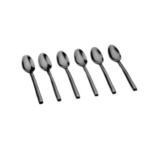 Juego de 6 cucharillas olaf - negro