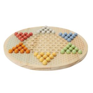 Juego de china solitario de nadera en multicolor 21x21x2