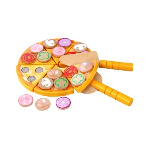 Juego de pizza de madera para niños