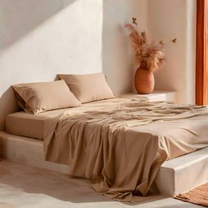 Juego de sábanas 100% algodón lino cama 200 cm