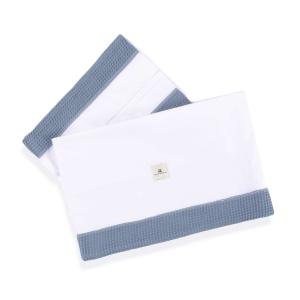 Juego de sábanas minicuna 60x80/55x70 cm azul