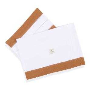 Juego de sábanas para cuna 60x120 cm arcoíris terracota