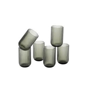 Juego de vasos para beber Merlot Grey  H15xB8xL8cm