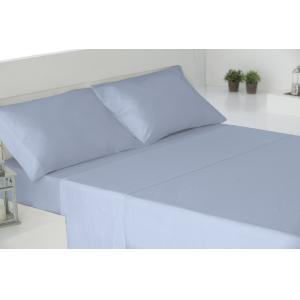 Juego sábanas 3 piezas 100% algodón azul cama 105cm