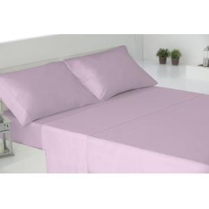 Juego sábanas 4 piezas 100% algodón rosa cama 150cm
