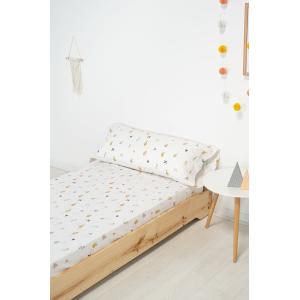 Juego sábanas infantil estampado macedonia -  maxicuna (70x…