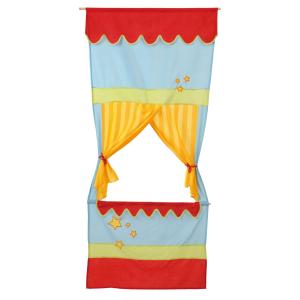 Kasperletheater para puertas, ahorro de espacio, colorido