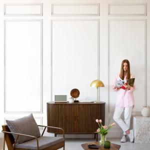 Kit de moldura de pared Alphonsine en pino macizo de las La…