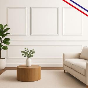 Kit de moldura de pared Blandine B en pino macizo de las La…