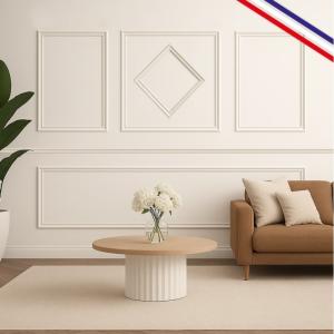 Kit de moldura de pared Blandine C en pino macizo de las La…