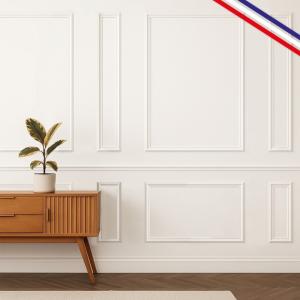 Kit de molduras de pared en pino macizo de las Landas