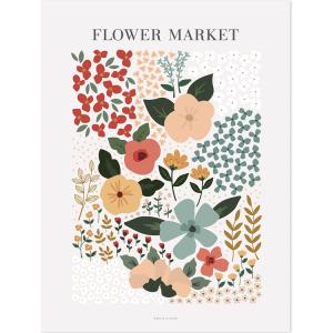 Lámina de papel flower market de 30x40 cm
