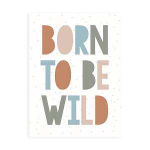 Lámina infantil de papel Born to be wild multicolor 21x30cm