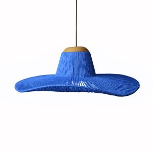 Lámpara 60cm cuerda azul