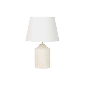 Lámpara beige de cerámica 28x28x42cm