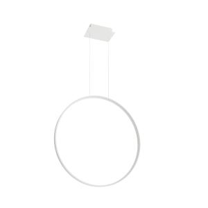 Lámpara colgante blanco acero 4000k  alt. 150 cm