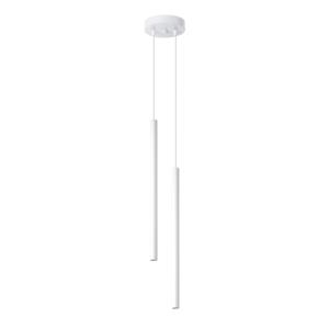 Lámpara colgante blanco acero  alt. 52 cm
