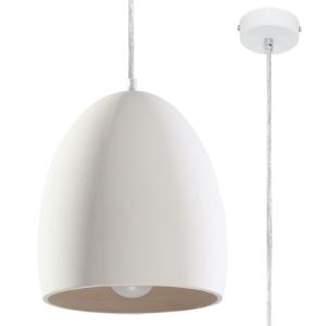 Lámpara colgante blanco cerámica  alt. 122 cm