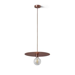 Lámpara colgante con bombilla LED transparente y disco de c…