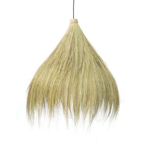 Lámpara colgante de fibra vegetal en marrón 50x50x85 cm