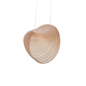 Lámpara colgante de madera 14w ø40 cm 2700k