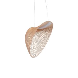 Lámpara colgante de madera 24w ø60 cm 2700k