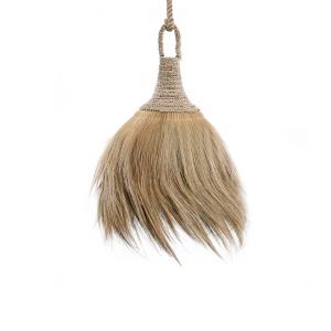 Lámpara colgante de mendong en marrón 50x50x70 cm