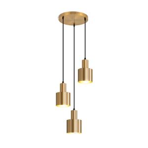 Lámpara colgante de metal dorado 12 cm