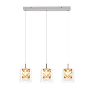 Lámpara colgante de metal plata 40 cm