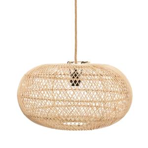 Lámpara colgante de ratán en marrón 50x50x28 cm