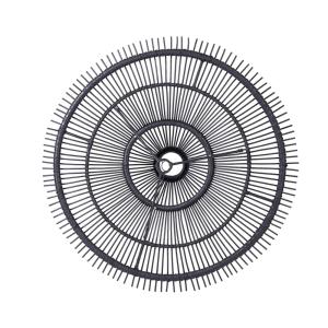 Lámpara colgante de ratán negro 110x30