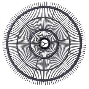 Lámpara colgante de ratán negro 150x40