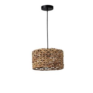 Lámpara colgante de ratán rústica algas marinas d30