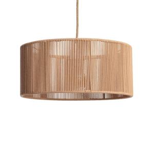 Lámpara colgante de techo con fibra natural, 40cm, natural