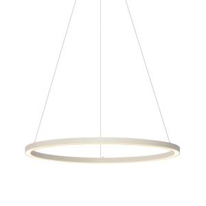 Lámpara colgante diseño beige LED 80 cm