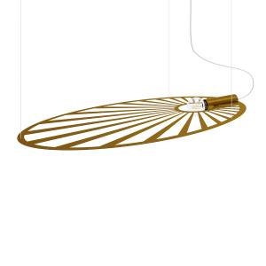 Lámpara colgante dorado acero  alt. 150 cm