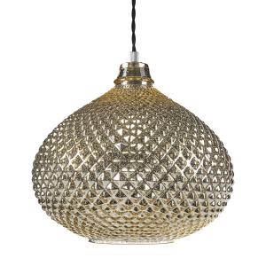 Lámpara colgante dorado vidrio