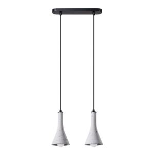 Lámpara colgante gris concreto  alt. 113 cm